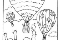 Ausmalbild heissluftballon