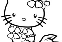 Ausmalbild hello kitty meerjungfrau
