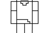 Ausmalbild herobrine minecraft