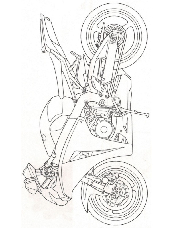 Ausmalbild honda cbr1000rr