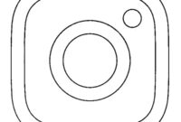 Ausmalbild instagram logo