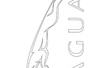 Ausmalbild jaguar logo