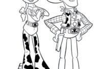 Ausmalbild jessie und woody