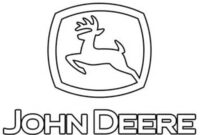 Ausmalbild john deere logo