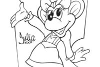 Ausmalbild julia