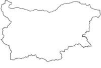 Ausmalbild karte von bulgarien