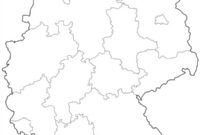 Ausmalbild karte von deutschland