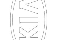 Ausmalbild kia motors logo