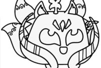 Ausmalbild kitsune fruit blox fruits