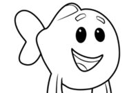 Ausmalbild kleiner fisch bubble guppies