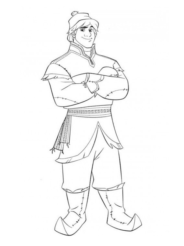 Ausmalbild kristoff bjorgman