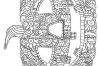 Ausmalbild kuerbis mandala