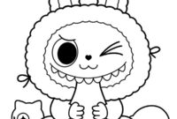 Ausmalbild labubu baby