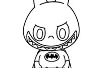Ausmalbild labubu batman