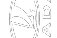 Ausmalbild lada logo
