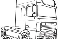 Ausmalbild lastwagen