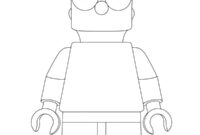 Ausmalbild lego bart simpson