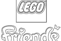 Ausmalbild lego friends logo