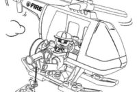 Ausmalbild lego hubschrauber
