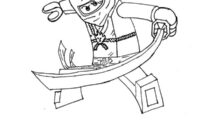 Ausmalbild lego ninjago kai