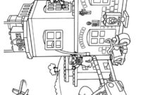 Ausmalbild lego polizist