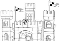Ausmalbild lego schloss