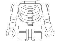 Ausmalbild lego skelett minifigur
