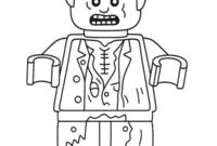Ausmalbild lego zombie minifigur