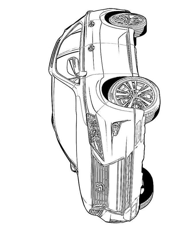 Ausmalbild lexus rx