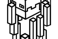 Ausmalbild lohe minecraft