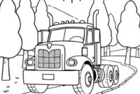 Ausmalbild mack lkw