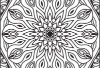 Ausmalbild mandala 2