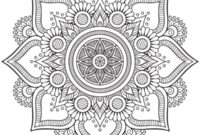 Ausmalbild mandala 4