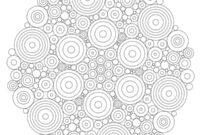 Ausmalbild mandala kreise