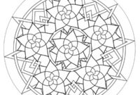 Ausmalbild mandala rose