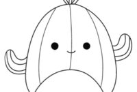 Ausmalbild marcellus squishmallows
