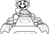 Ausmalbild mario kart