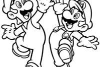 Ausmalbild mario und luigi