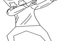 Ausmalbild marshmello dabbing