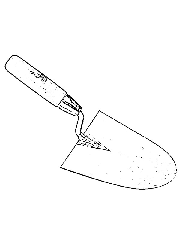 Ausmalbild maurerkelle
