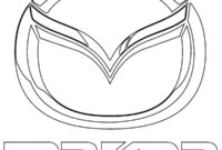 Ausmalbild mazda logo