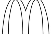 Ausmalbild mcdonalds logo