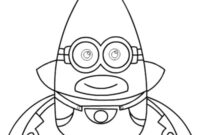 Ausmalbild mega minion gus