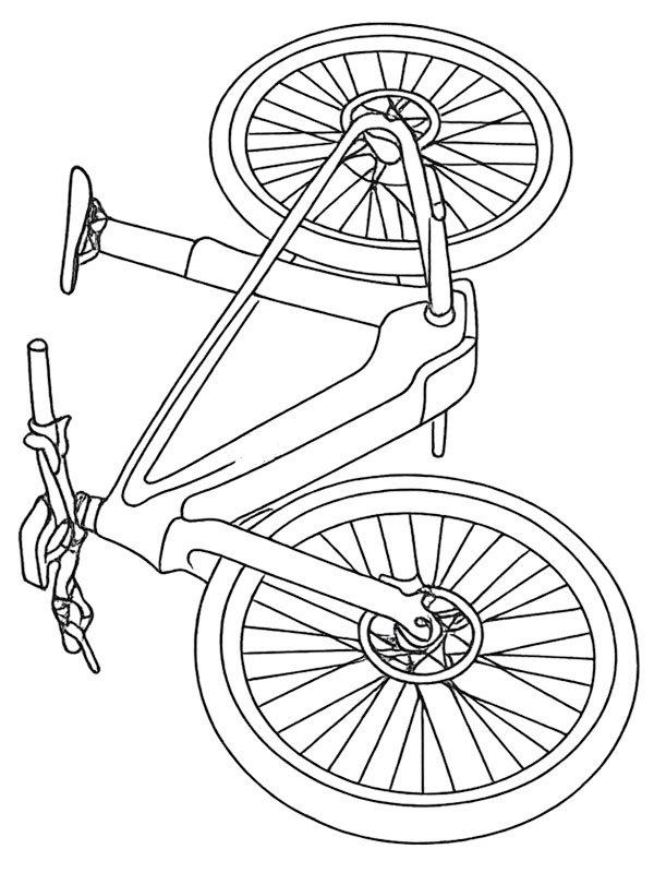 Ausmalbild mercedes amg f1 e bike