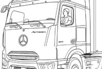 Ausmalbild mercedes benz actros l