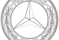 Ausmalbild mercedes benz logo