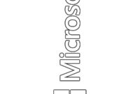 Ausmalbild microsoft logo