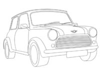 Ausmalbild mini