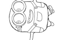 Ausmalbild minion bob