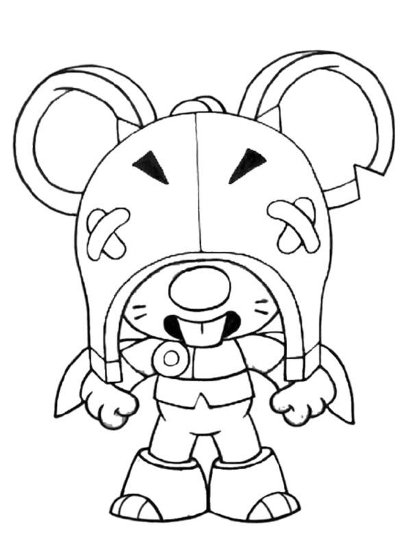 Ausmalbild moe brawl stars